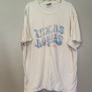 Comfort Colors Cream Texas Aggies Short Sleeve Tee